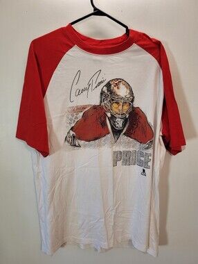 NHLPA Carey Price White and Red Raglan Short Sleeve Tee - Mtl Habs Goalie - XL